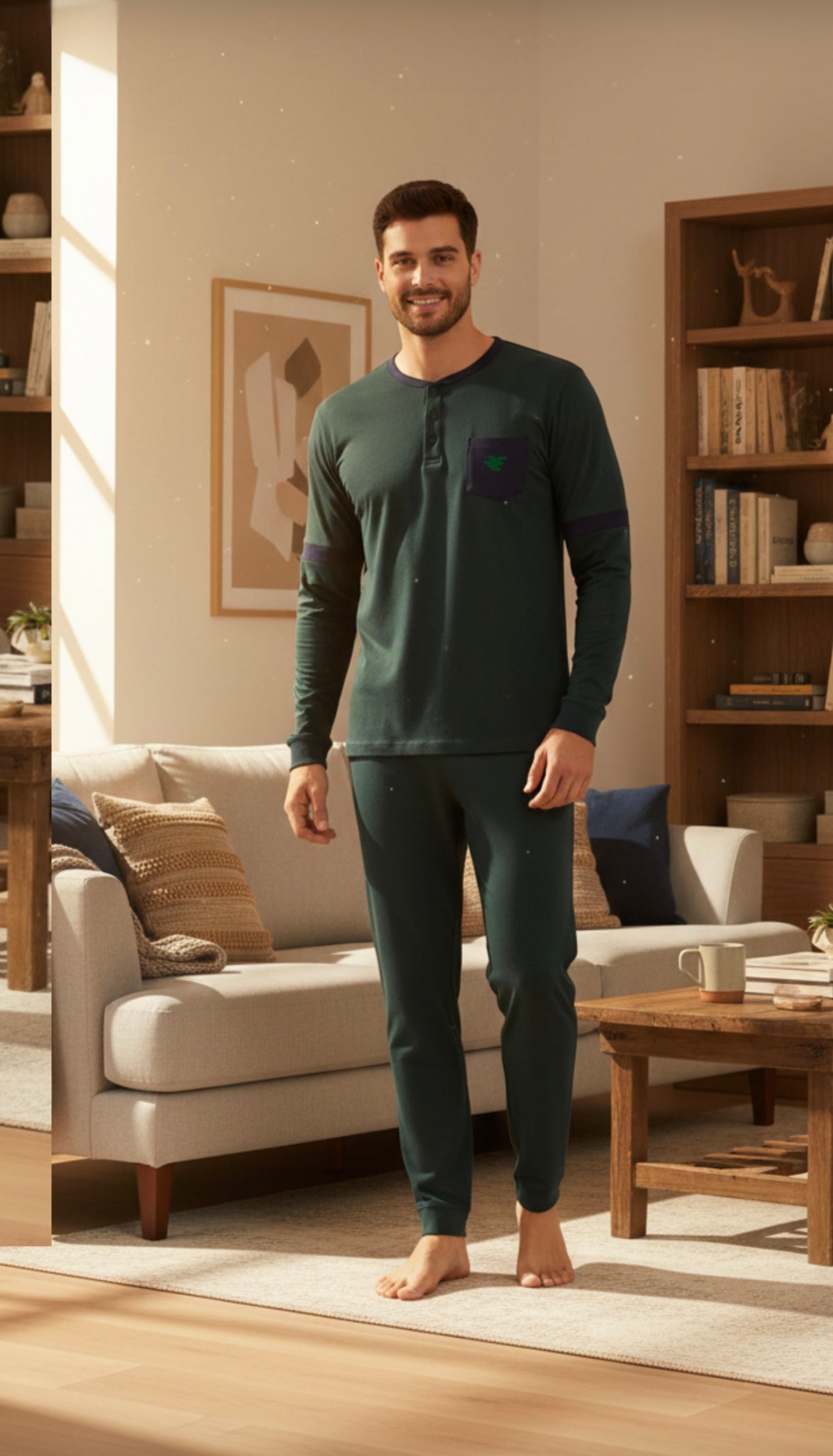 Pigiama uomo caldocotone ESSENDO 1004