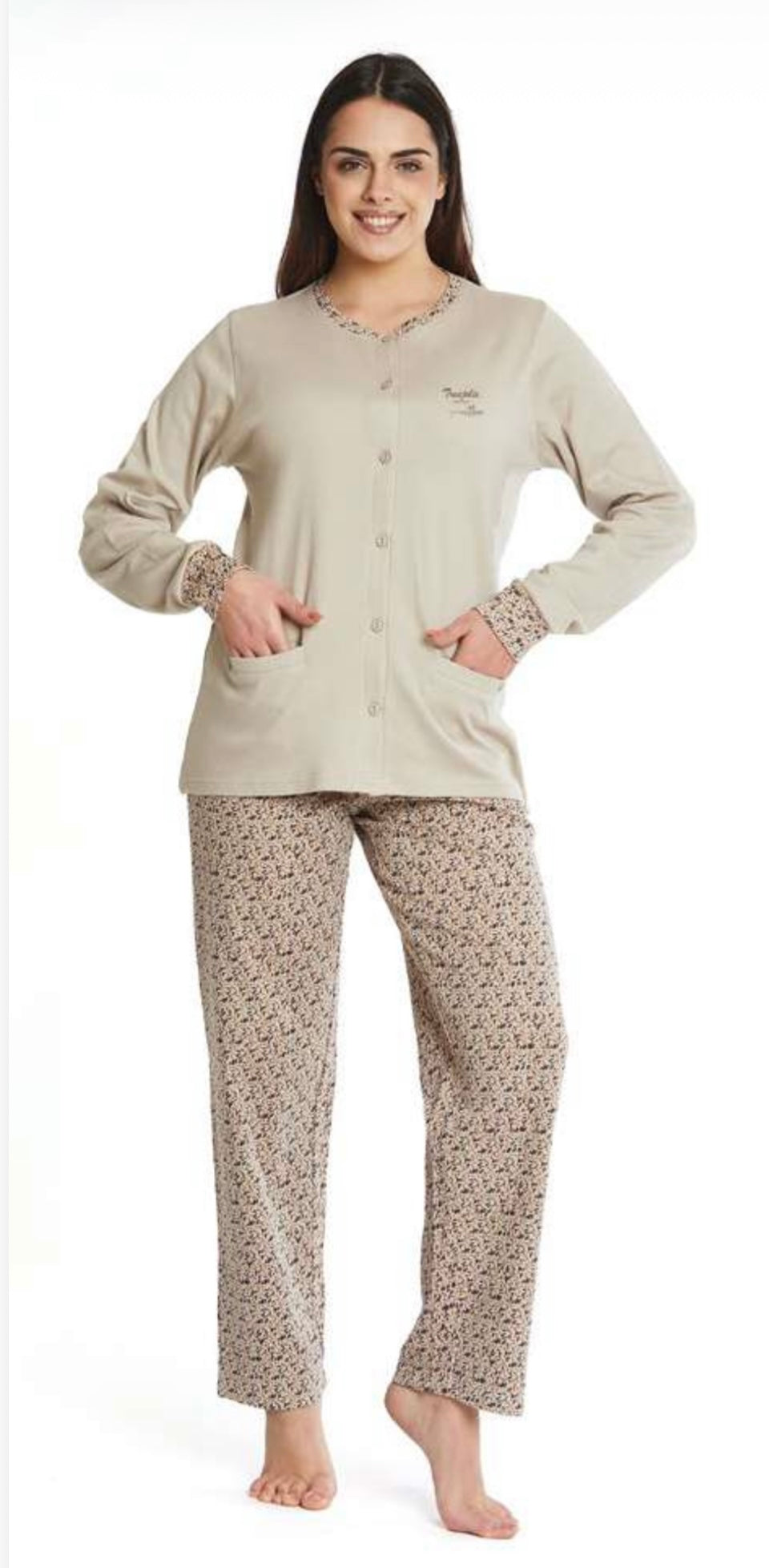 Pigiama donna caldocotone Nazareno Gabrielli D6073