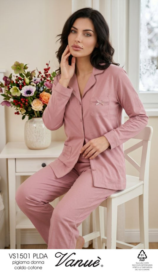 Pigiama donna in caldocotone VANUÈ 1501