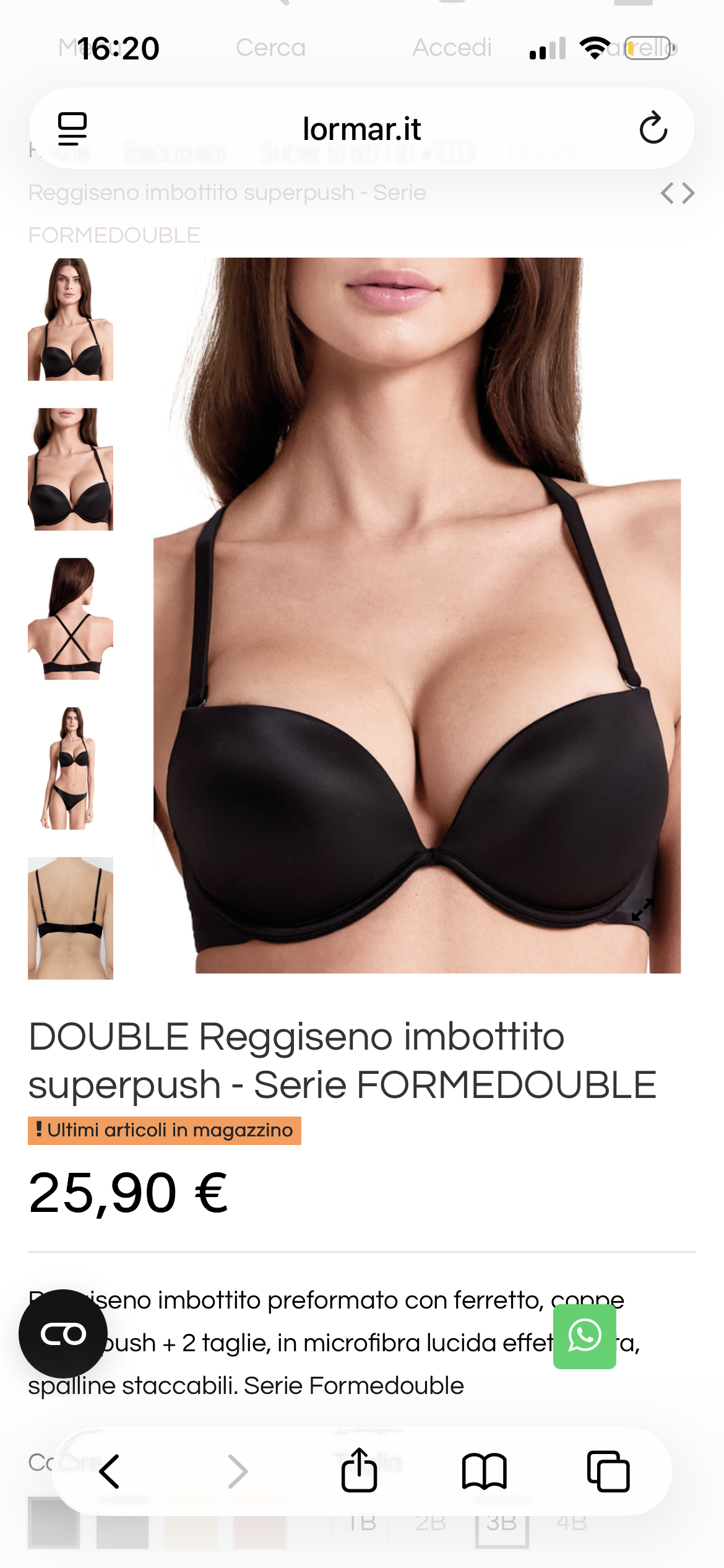 Reggiseno Lormar Double Balconcino